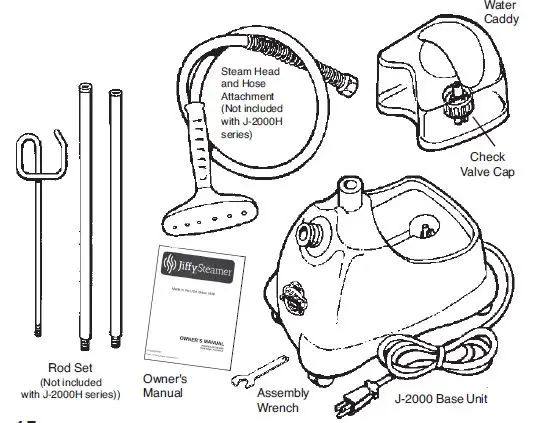 Jiffy Steamer J-2000 Garment with Plastic Steam - 9