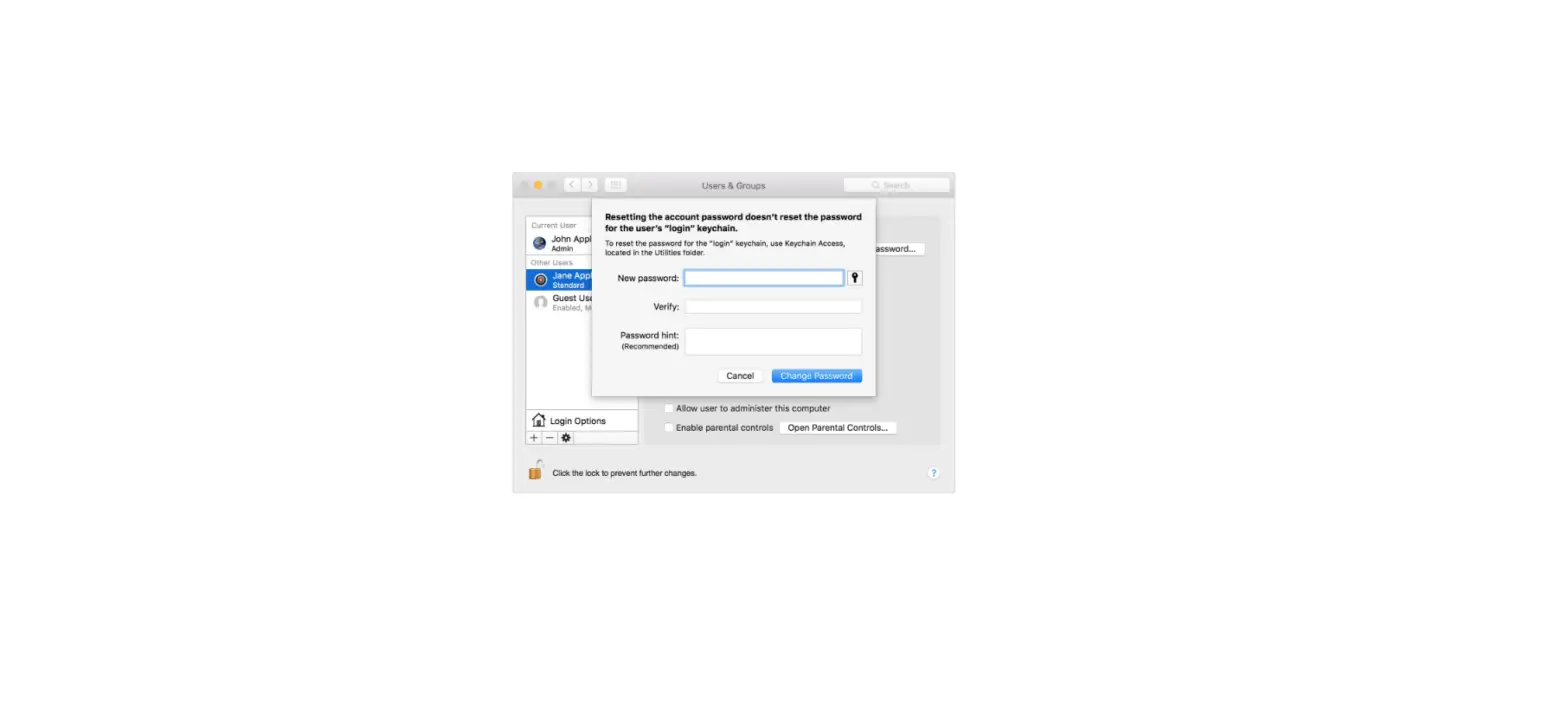 Change Or Reset The Password Of A Macos User Account In Macos Mojave Or Earlier Change Or Reset The Password Of A Macos User Account In Macos Mojave Or Earlier