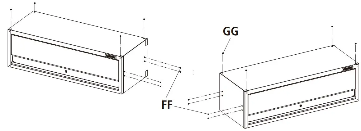 HUSKY HPRO63TLOCKERBL Professional Duty 63.5 Inch Top Locker User Guide - Plastic Plugs