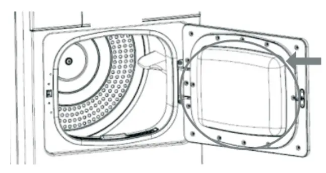 kogan KAGVNTDRY7A 7KG Vented Dryer - Cleaning the Door