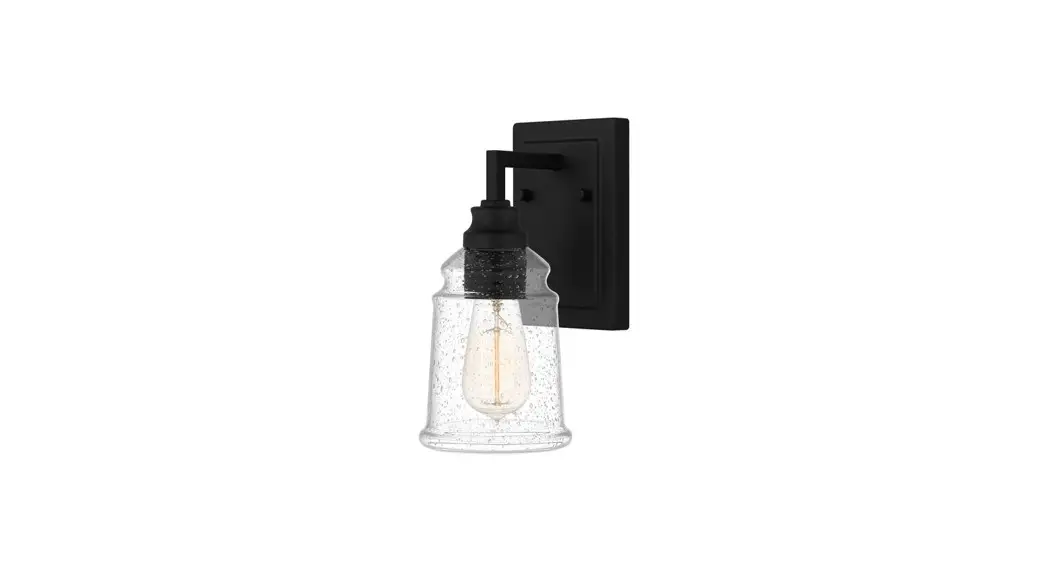 Quoizel Mci8705mbk 1 Light 5 Inch Matte Black Wall Sconce Wall Light Installation Guide