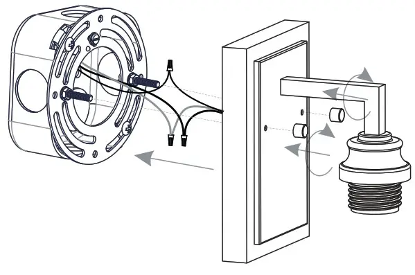 QUOIZEL MCI8705MBK 1 Light 5 inch Matte Black Wall Sconce Wall Light - INSTALLATION 3