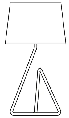 Hailey Home TL1731 Cora Brushed Brass Table Lamp with Fabric Shade