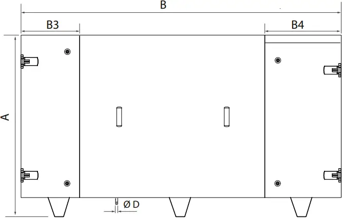 BlauAIR CFH - UNIT OVERALL DIMENSIONS 1