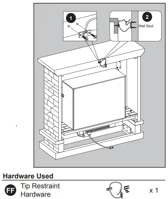allen roth 2315FM-23-931 43.5 Inch W Stacked Faux Sandstone with Coffee - Fig 14