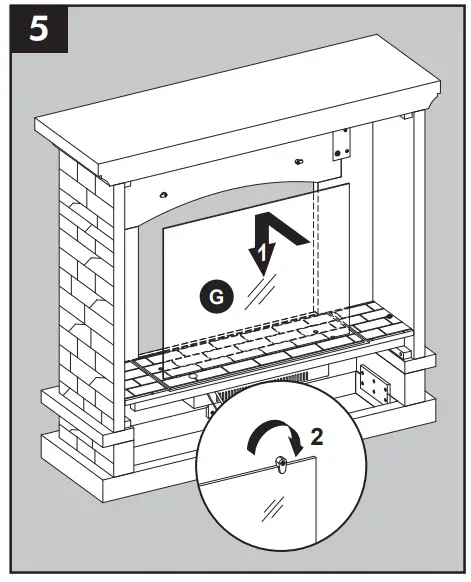 allen roth 2315FM-23-931 43.5 Inch W Stacked Faux Sandstone with Coffee - Fig 8