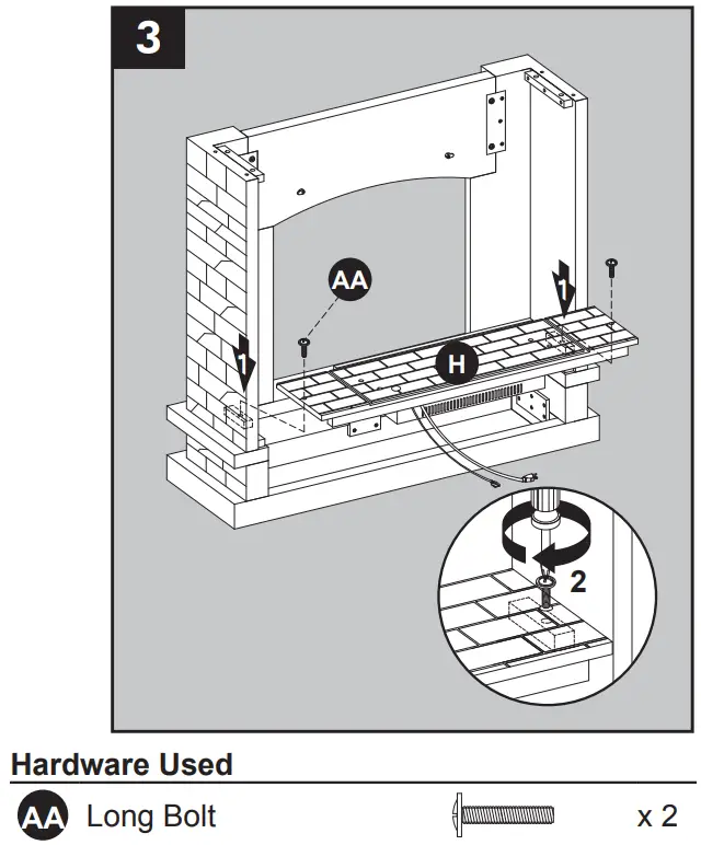 allen roth 2315FM-23-931 43.5 Inch W Stacked Faux Sandstone with Coffee - Fig6