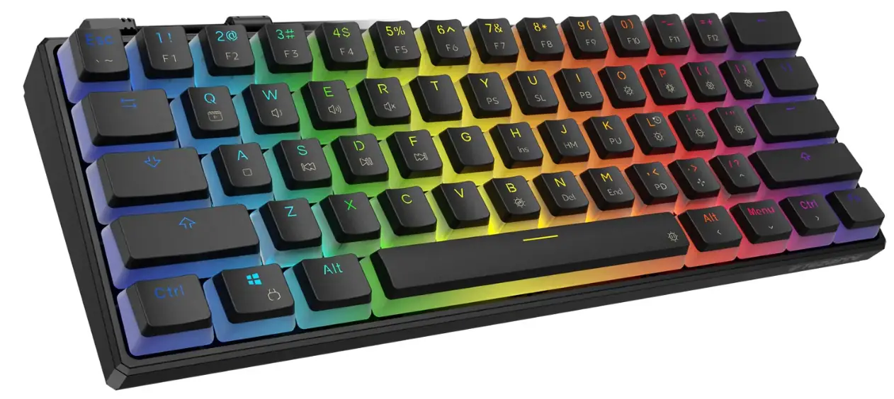 TEZarrE TK61-Pro Three-Mode Mechanical Keyboard