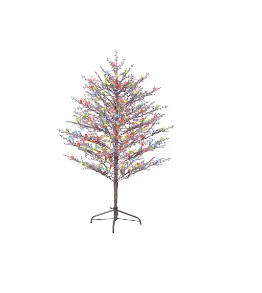 Ge Holiday Hs15-70-5t Winterberry Pre-lit Twig Brown Artificial Christmas Tree With Led Lights Instruction Manual