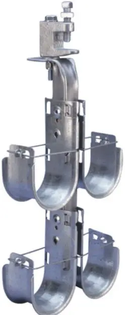 nVent CAT64HPDFM3 Flange Mount Double Sided Caddy Cat HP J Hook Tree-FIG1