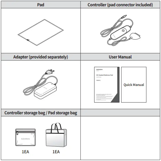 LAB T EME501 Navien Mate DC Heating Mattress Pad-FIG10