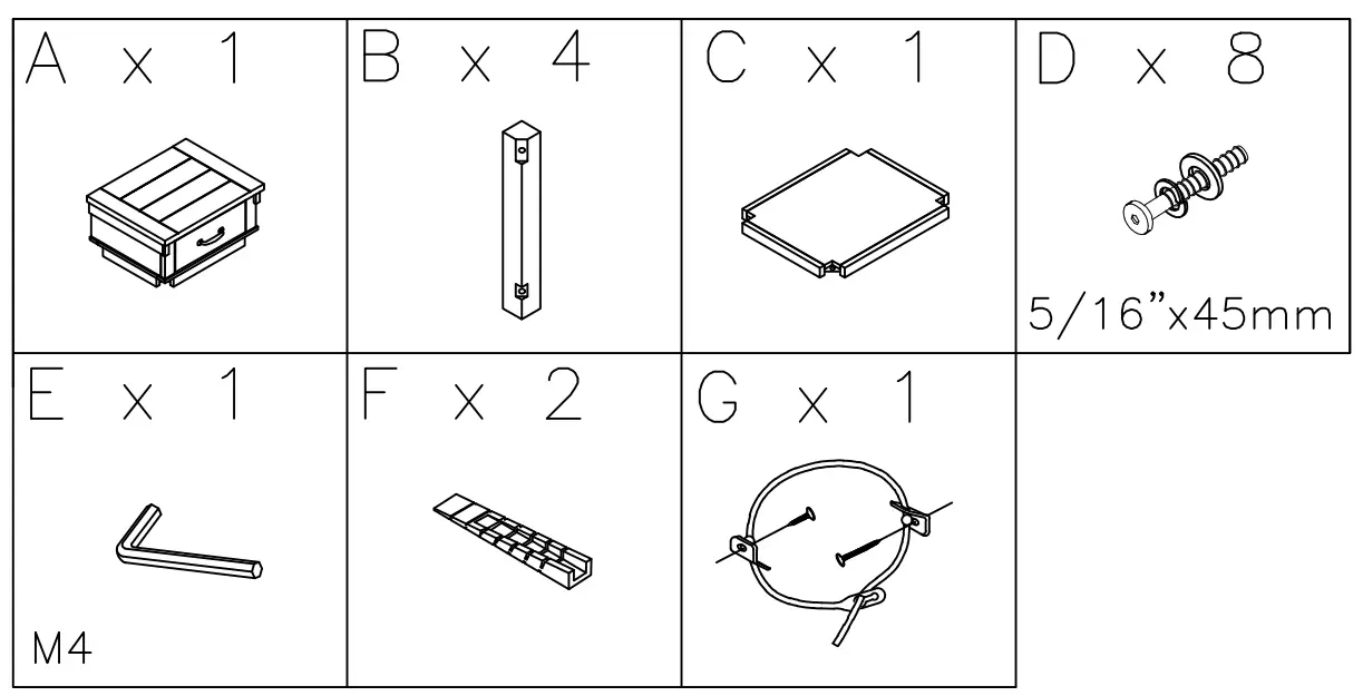 ASHLEY B43491 Hollentown Nightstand - Fig
