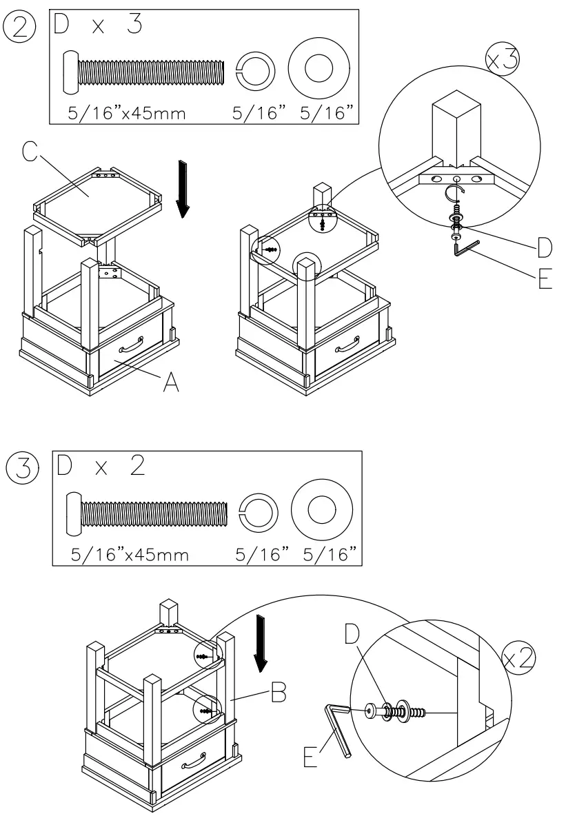 ASHLEY B43491 Hollentown Nightstand - Fig2