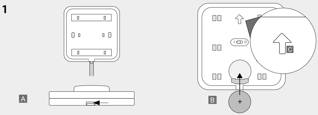 Insert/replace the battery