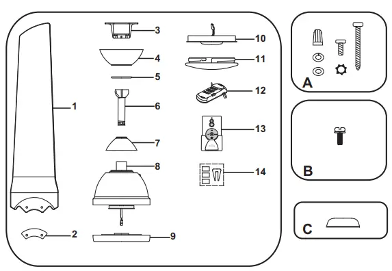 minkaAire-F753L-Java-LED-Outdoor-Ceiling-Fan-FIG-1