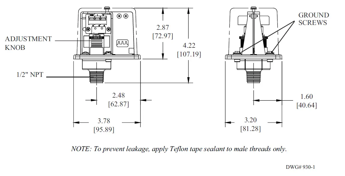 POTTER PS100 Pressure Switch 1
