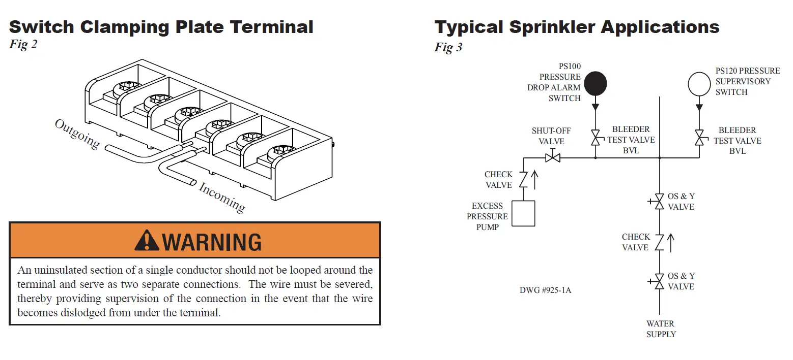 POTTER PS100 Pressure Switch 2