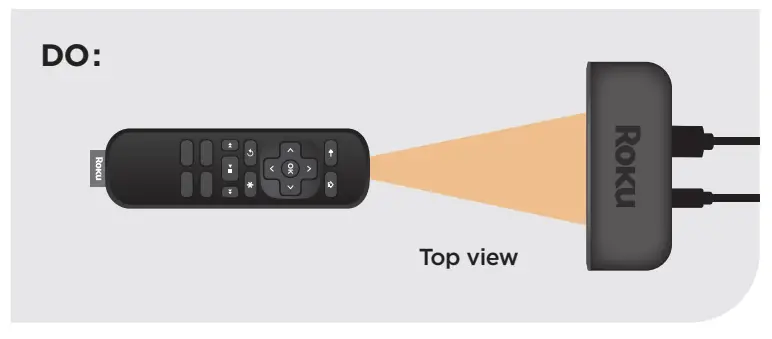 Position Roku streaming player