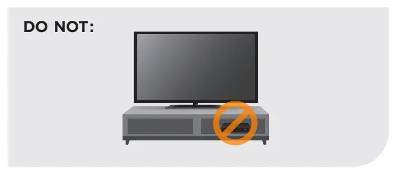 Position Roku streaming player