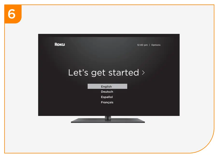 On-screen setup and activation