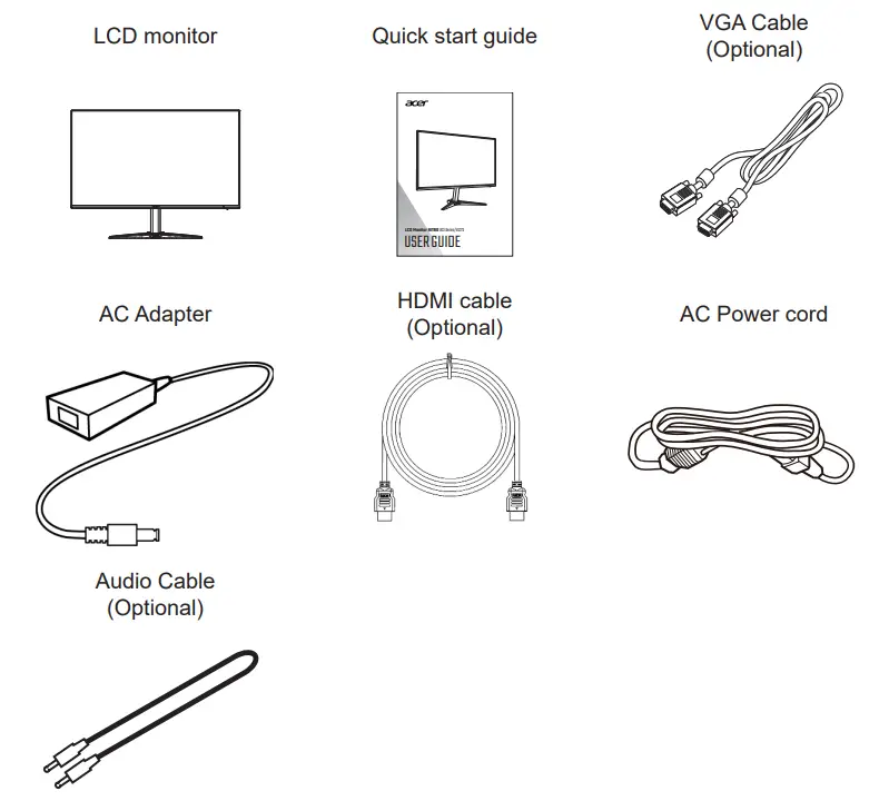 Acer VG3 VG273bii 27 Inch LCD Monitor - Box
