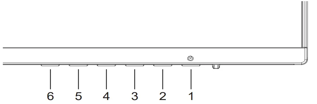 Acer VG3 VG273bii 27 Inch LCD Monitor - Controls