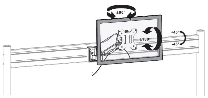 AlzaErgo-APW-EGSWAS430B-Slatwall-Mount-SWAS430-Monitor-Holder-FIG 6