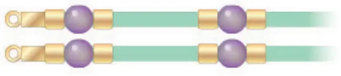 make it real 1207 Gold Link Suede Bracelets - fig 20