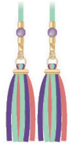 make it real 1207 Gold Link Suede Bracelets - fig 27