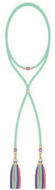 make it real 1207 Gold Link Suede Bracelets - fig 28