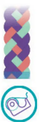 make it real 1207 Gold Link Suede Bracelets - fig 40