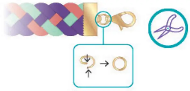 make it real 1207 Gold Link Suede Bracelets - fig 43