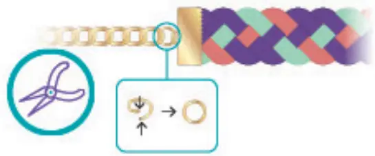 make it real 1207 Gold Link Suede Bracelets - fig 46