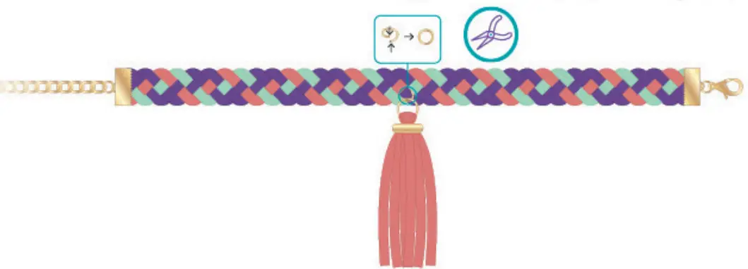 make it real 1207 Gold Link Suede Bracelets - fig 51