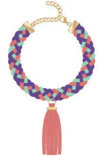 make it real 1207 Gold Link Suede Bracelets - fig 52