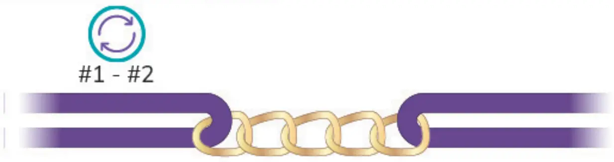 make it real 1207 Gold Link Suede Bracelets - fig 55