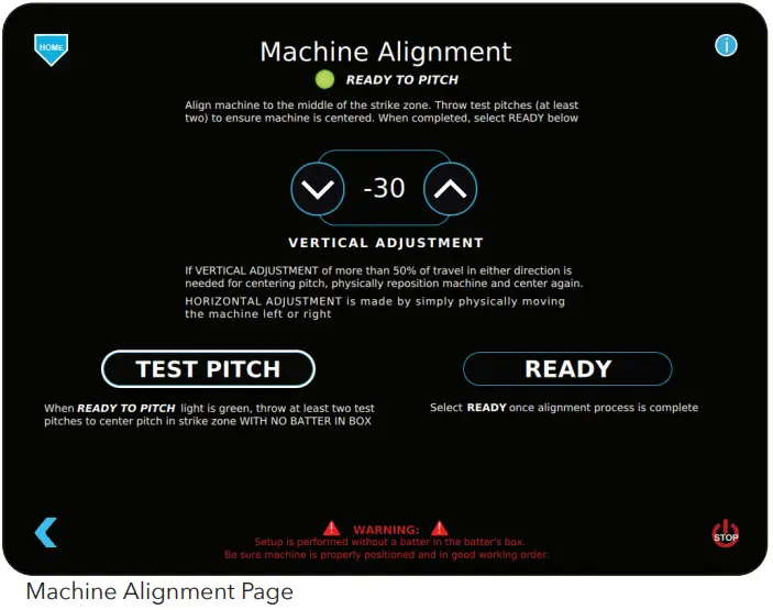 SPORTSATTACK Elite E Hack Attack Electronic Softball Pitching Machine - Machine Alignment