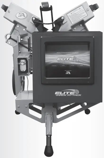 SPORTSATTACK Elite E Hack Attack Electronic Softball Pitching Machine