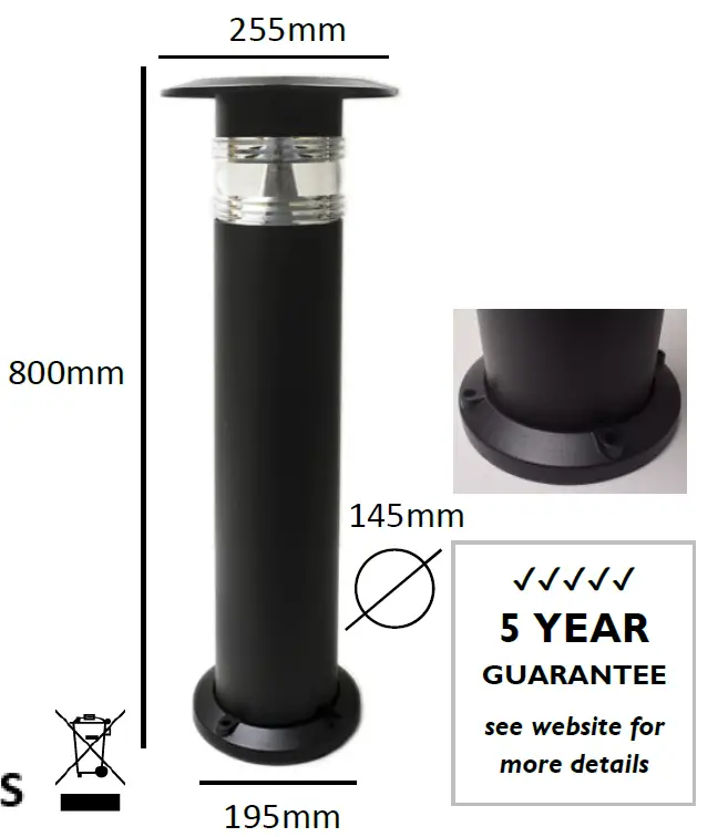 exterior-lights-PANAMA-Professional-Solar-Bollard -Light-1