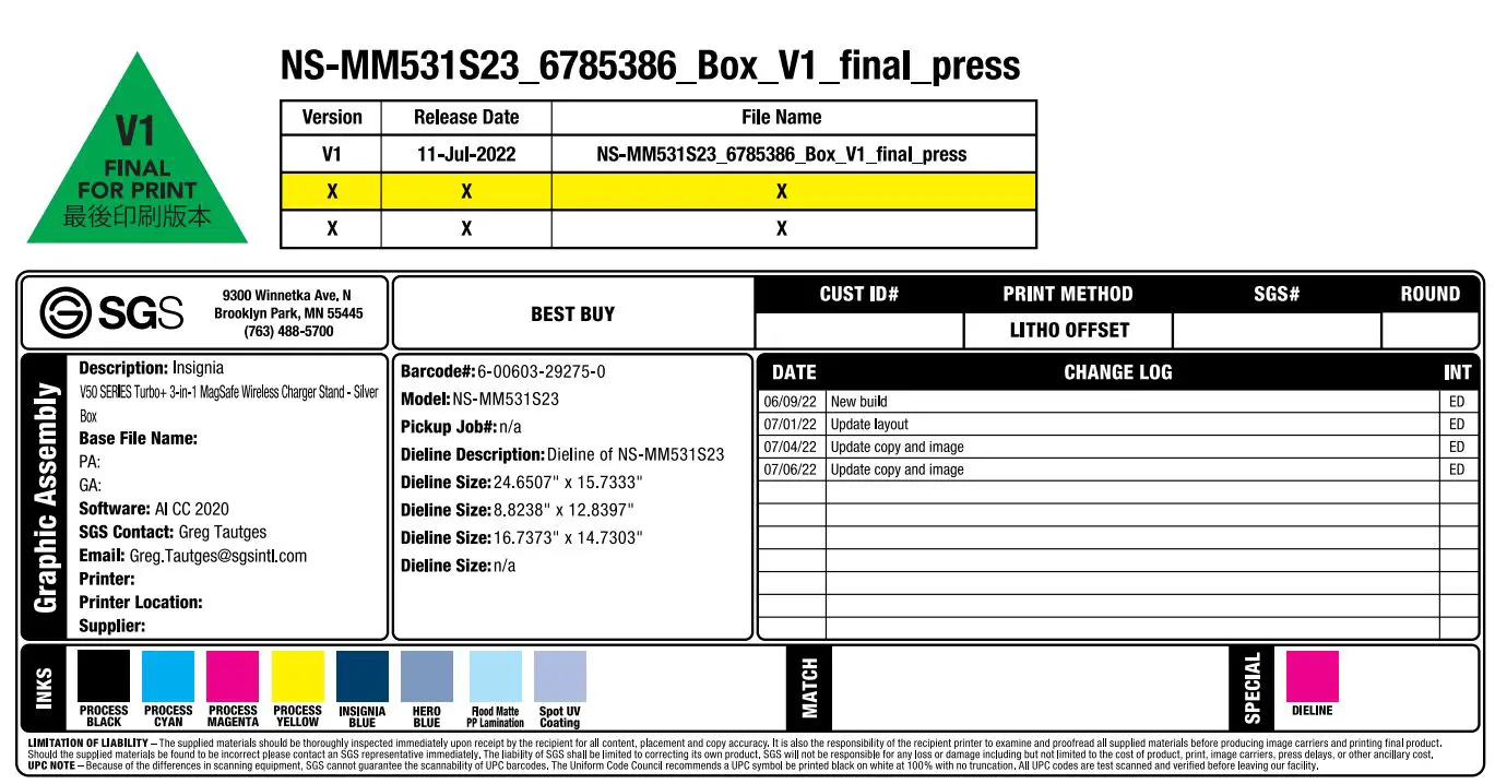 INSIGNIA 3 In 1 Wireless Charger with MagSafe Instructions - Description