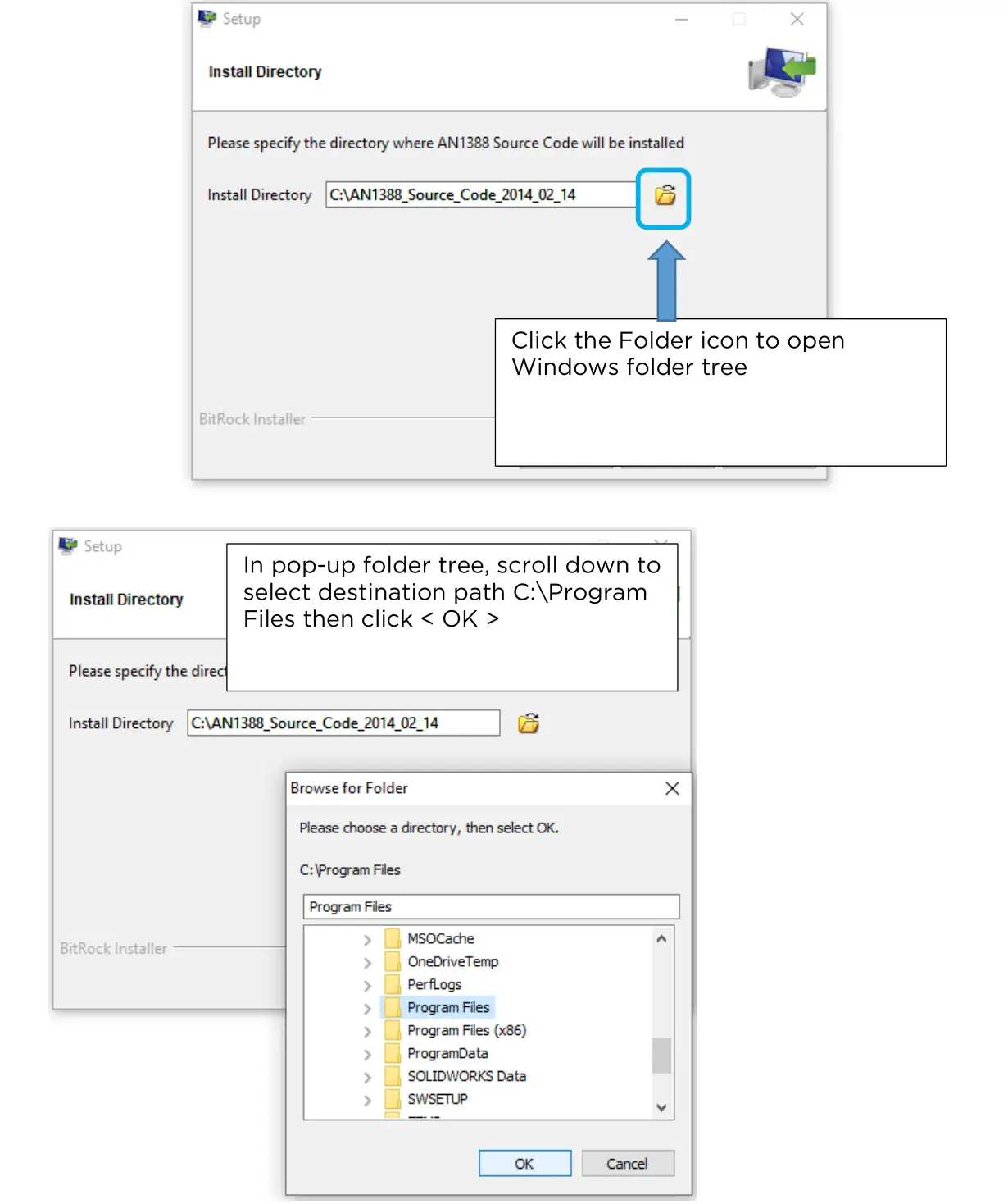METCAL CV-5200 Connection Validation - SELECT PATH FOR DIRECTORY INSTALLATION