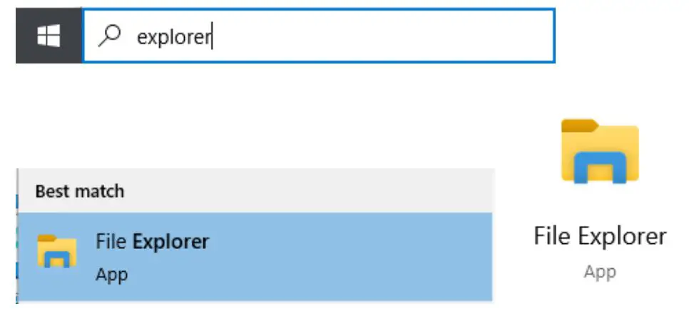 METCAL CV-5200 Connection Validation - Type ‘explorer’ in bottom Windows 10 search bar field