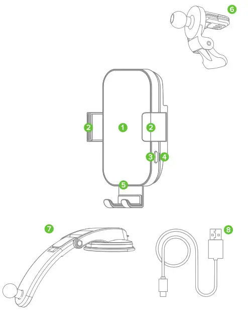 Nalwort NC6 Wireless Car Charger-1