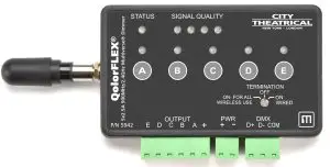 CITY THEATRICAL QolorFLEX 5x2.5A 900MHz/2.4GHz Multiverse Dimmer