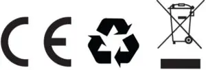 CE Recycle and Dustbin Icon