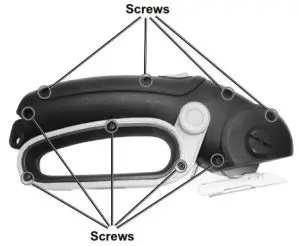 WARRIOR 56192 4V Lithium Cordless Power Cutter-back cover