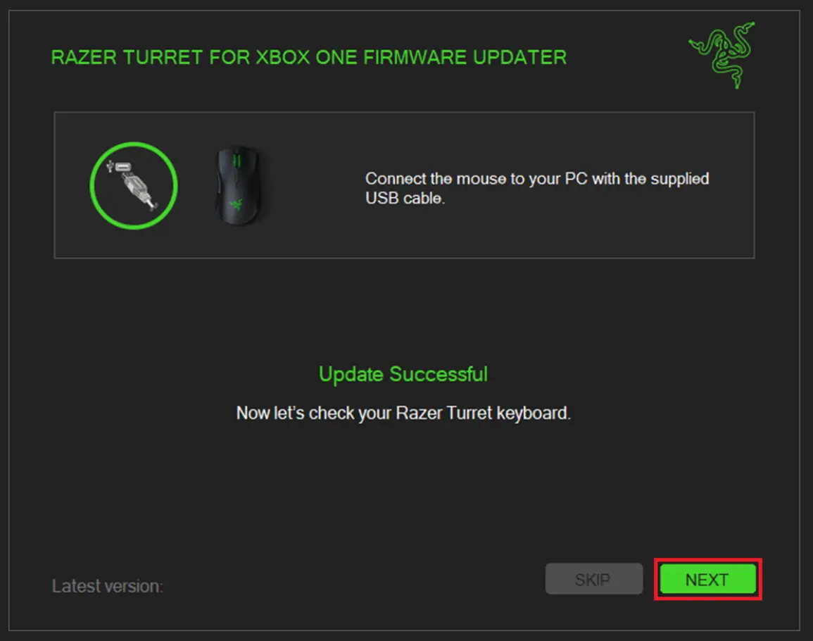 Razer Turret for Xbox One Firmware Updater