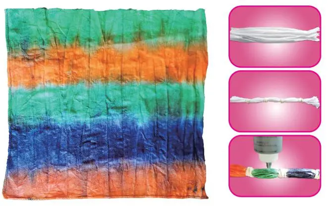 kogan KA12TIEDYEA 12-Colours Tie-Dye Kit User Guide - Stripes