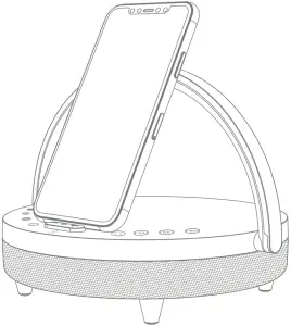 KAVILO S22 White Noise Machine with Lamp