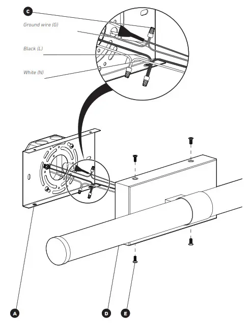 artika VAN-VI-MB Vitoro LED Vanity Light- CONNECTING